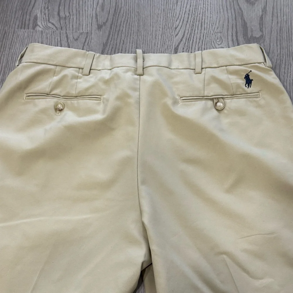 Polo Golf Ralph Lauren Performance‎ Chino Pants Beige Khaki 33x30 Preppy Classic